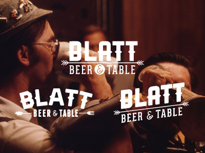 Blatt Logo Concepting beer blatt fork logo restaurant table