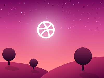 Hello Dribbble! first shot hello dribbble sky