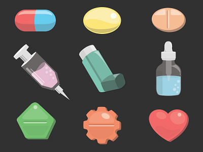 New medication forms health icon illustration medical medications