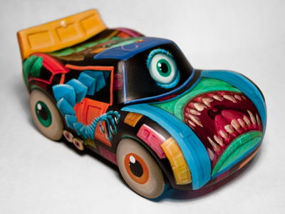 Monster’s Inc Vinyl Mashup carsmovie disney diy illustration monstersinc pixar sculpture vinyl vinylmation wonderground