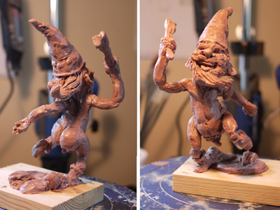 The Mighty Gnome gnome gnomes sculpture sketch warrior
