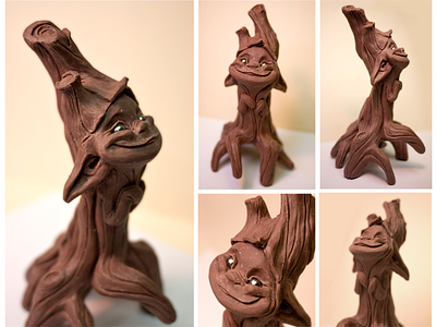 “Snip” from the Tree Spirit series baby ent brian froud ent ent sculpture flora and fauna geek sculpture geek toy monster clay small scale sculpture tolkien tree tree spirit