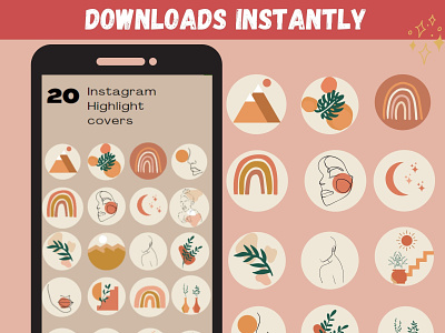 Instagram Highlight Covers branding graphic design logo