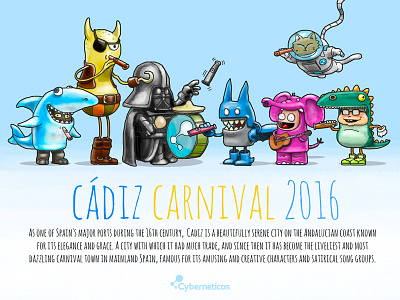 Cádiz Carnival 2016 andalucian batman carnival cat city cádiz darkvader dragon elephant marketing pirate shark