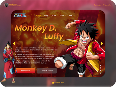 Daily UI - 003 - Landing Page One Piece