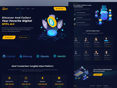 ZONE NFT LANDING PAGE adobe xd blockchain dark ui design designinspiration figma interface interfacedesign landing page modern ui nft nft landing page ui uiux uiuxdesign ux uxui web ui website