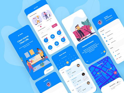 Mobile App UI Design (Art Board)