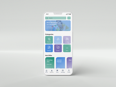 Cleaning Service App Design