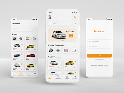 Rent a Car App Design