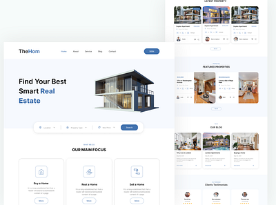 Real Estate Landing Page Design landing page design real estate real estate landing page real estate landing page design real estate ui design real estate web design ui ui design web design