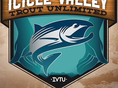 Icicle Valley Trout Unlimited Logo club conservation fish hands icicle leavenworth trout unlimited valley washington wenatchee wildlife