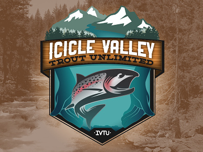 Icicle Valley Trout Unlimited Logo club conservation fish hands icicle leavenworth trout unlimited valley washington wenatchee wildlife