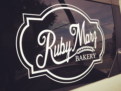 Ruby Marz Bakery bakery diecut logo sticker