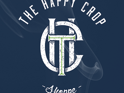 The Happy Crop Shoppe - Logo cannabis drawn hand logo marijuana shoppe washington wenatchee