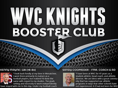 Booster Club Membership Flyer athletic booster club college flyer knight membership table