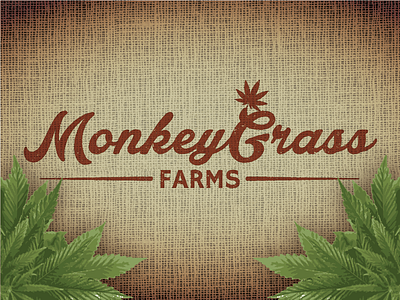 Monkey Grass Farms Logo brand cannabis farms grass logo marijuana monkey washington wenatchee