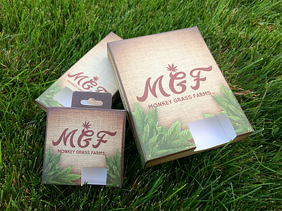 Monkey Grass Farms Packaging brand cannabis farms grass marijuana monkey packaging washington wenatchee