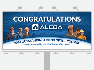 WVC Foundation Congrats Alcoa Billboard