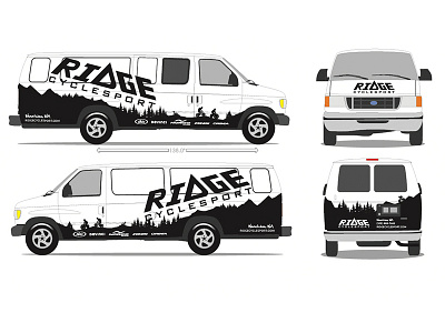 Ridge Cyclesport Van Graphics bike graphics mountain outdoor recreation van vehicle