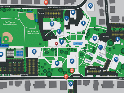 Campus Map campus college map university valley wenatchee