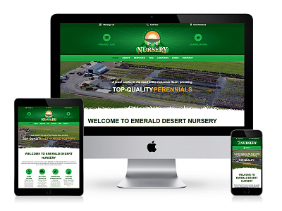 Emerald Desert Nursery Website desert emerald nursery plants responsive website