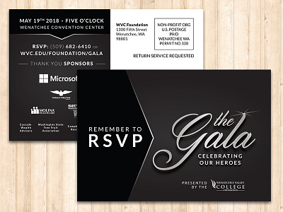 WVC Foundation - The Gala RSVP Reminder event foundation gala postcard rsvp