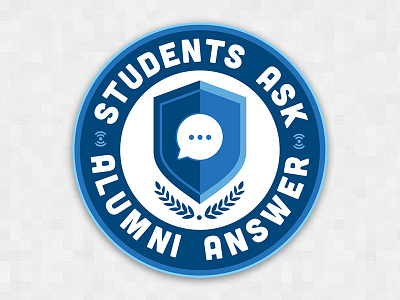 Students Ask Alumni Answer Open Forum Logo alumni chat college forum student talk university wenatchee