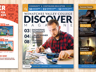 WVC Discover Magazine - Summer 2018 ad college design layout magazine print university