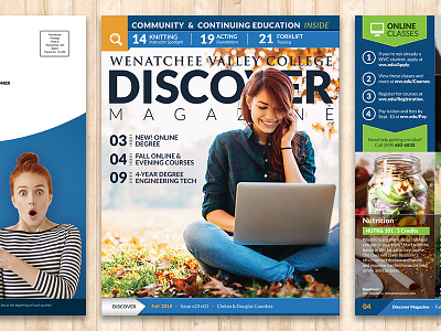 Wenatchee Valley College - Fall Discover Magazine 2018 college design layout magazine print wenatchee