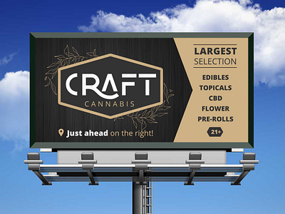 Craft Cannabis Billboard billboard cannabis logo marijuana washington