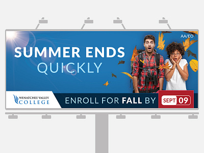Enroll For Fall - Billboard billboard college university wenatchee
