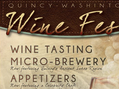 Quincy Wine Fest fest festival poster quincy washington wine