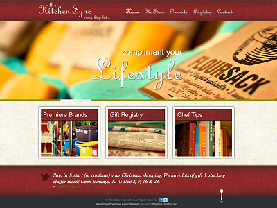 The Kitchen Sync colors farm kitchen typography website