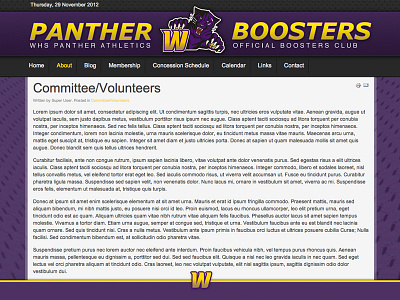 Panther Booster Club booster club high school panther sports website