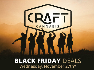 Craft Cannabis Black Friday Ad black friday black friday sale cannabis craft marijuana silhouette