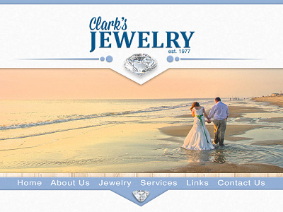 Clark's Jewelry blue diamond jewelry local soft website