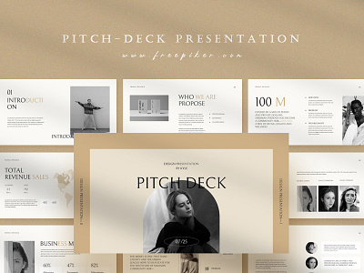 Pitch-Deck Presentation Template business deck graphic design marketing minimal pitch powerpoint presentation