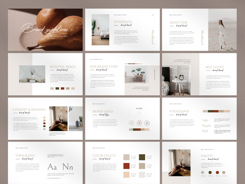 Brand Guideline Presentation by GoldSwipe on Dribbble