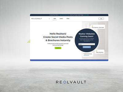 Website Designing - RealVault graphic design illustration