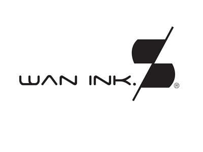 Wan Ink logo, company renamed by the agency to Wan Records 3d branding graphic design logo