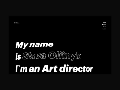 Slvdez About animation blvk concept design fashion illustration logo ui ux white