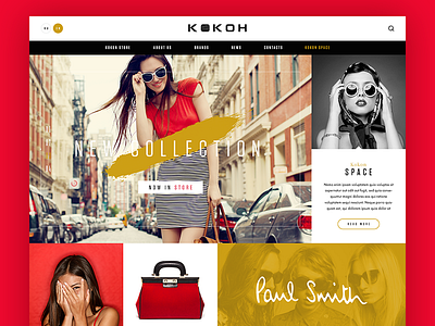 Kokon Blog blog fashion online shop shoes store ui ux