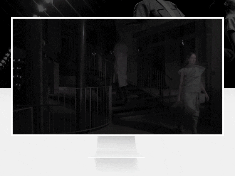 Rick Owens redesign concept. Animation rick owens fashion store online shop black white ui ux shoes collection