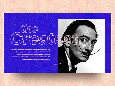 The greatest Salvador Dali concept animation art concept painter wave