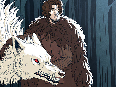 Jon Snow fanart game of throne illustration jon snow