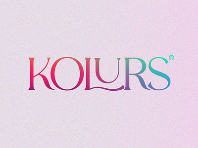 Kolurs brand branding design logo typography vector