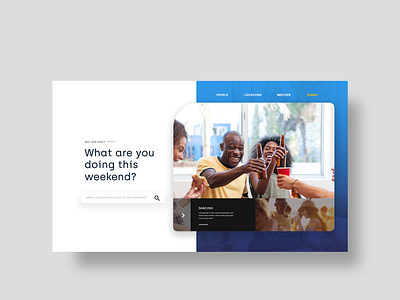 Weekend Vibes design ui ux website