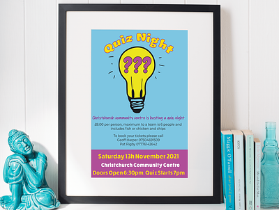 Poster Design For A Local Quiz Night branding design graphic design ill illustration poster design