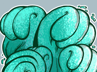 Waves drawing photoshop waves