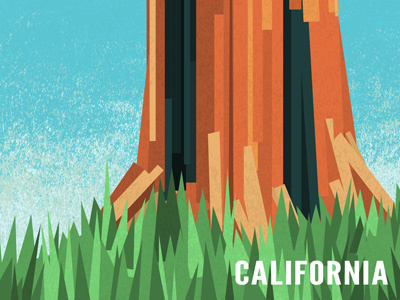 California art atomicchild california design photoshop poster texture vintage